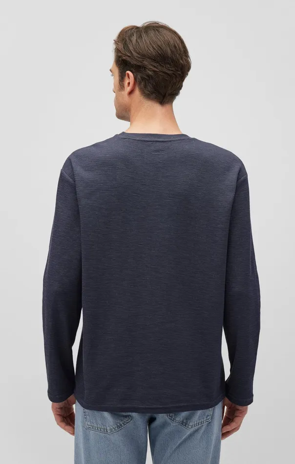 Long Sleeve Pocket TShirt In Collegiate Blue Men Mavi Jeans TShirts Long Sleeve Pocket TShirt In Collegiate Blue Men Mavi Jeans TShirts