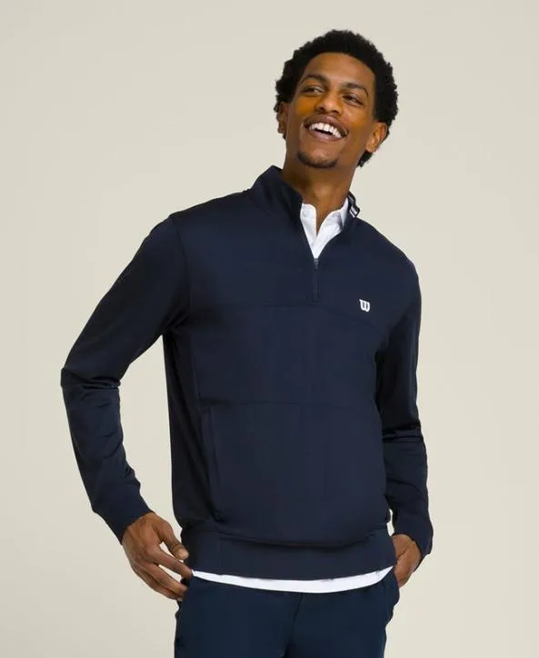Long Sleeve Shirts Men Wilson Oc HalfZip Classic Navy