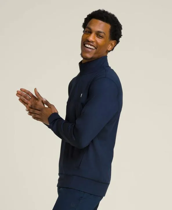 Long Sleeve Shirts Men Wilson Oc HalfZip Classic Navy Long Sleeve Shirts Men Wilson Oc HalfZip Classic Navy