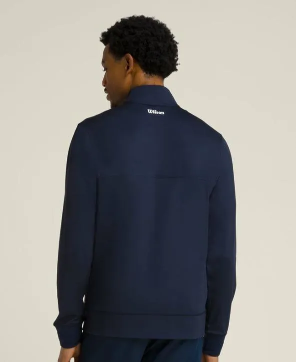 Long Sleeve Shirts Men Wilson Oc HalfZip Classic Navy Long Sleeve Shirts Men Wilson Oc HalfZip Classic Navy