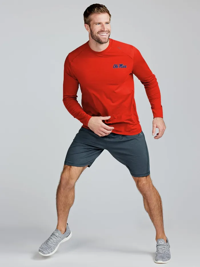 Long Sleeve TShirts Men Tasc Performance Carrollton Long Sleeve Fitness TShirt 8211 Ole Miss