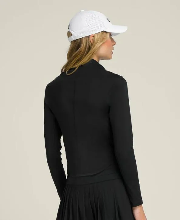 Long Sleeve Tops Women Wilson Brentwood HalfZip Black