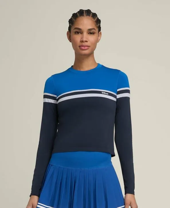 Long Sleeve Tops Women Wilson Brooklyn LongSleeve Tee Classic Navy