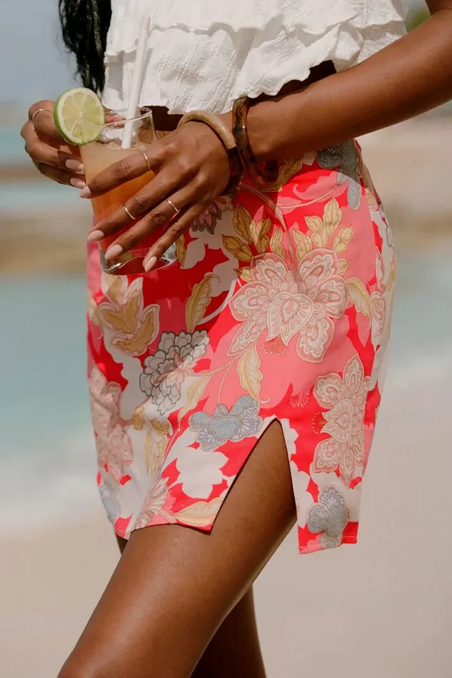 LYLA ANTALYA FLORAL MINI SKIRT Bittersweet Women O039NEILL Collections