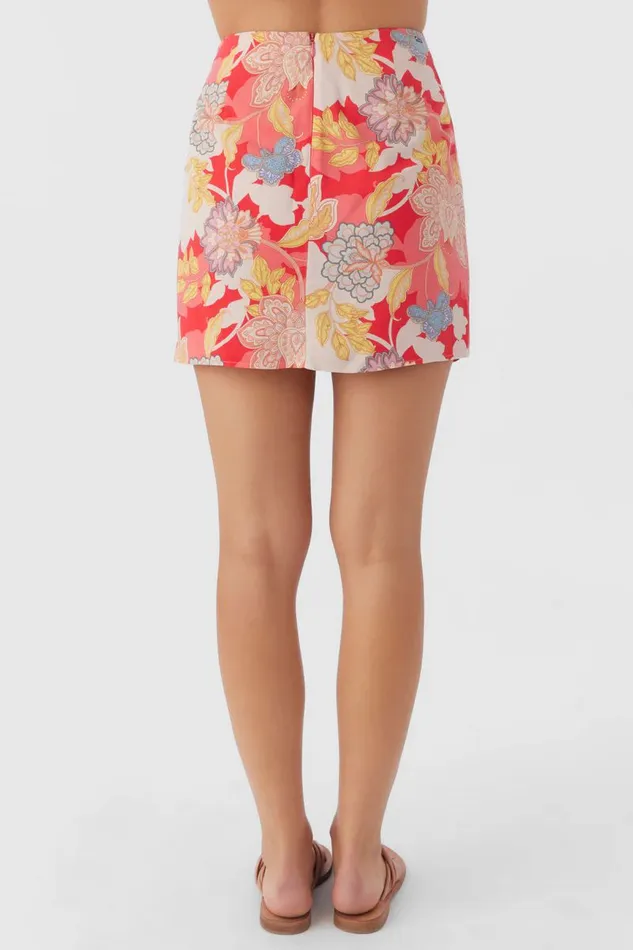 LYLA ANTALYA FLORAL MINI SKIRT Bittersweet Women O039NEILL Collections