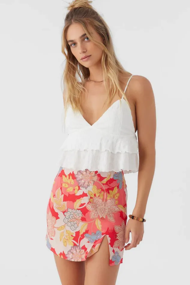 LYLA ANTALYA FLORAL MINI SKIRT Bittersweet Women O039NEILL Collections