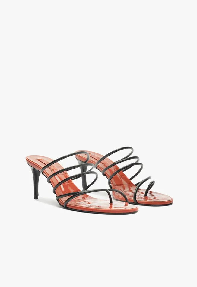Malta Mule Sandal Orange Women Schutz Shoes Mules