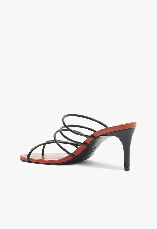 Malta Mule Sandal Orange Women Schutz Shoes Mules