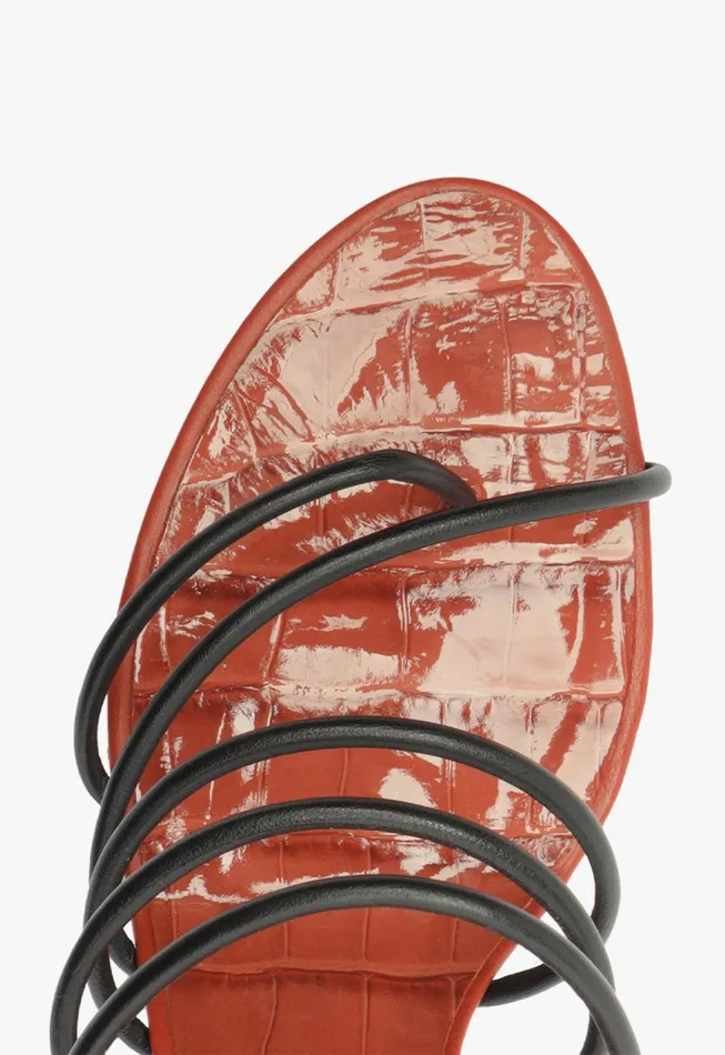 Malta Mule Sandal Orange Women Schutz Shoes Mules