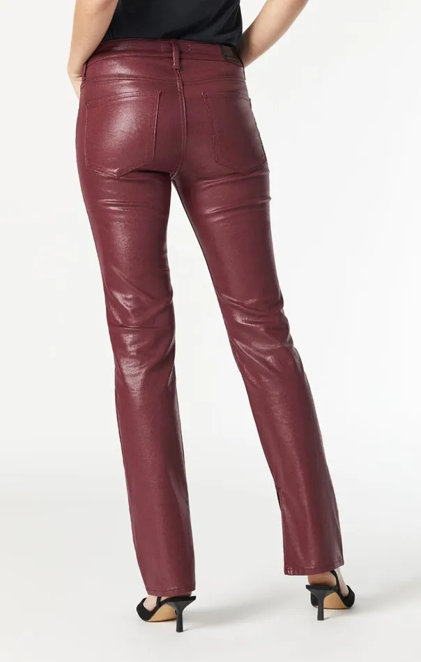 Maria Slit Hem Flare In Bordo Jeather Women Mavi Jeans Pants Maria Slit Hem Flare In Bordo Jeather Women Mavi Jeans Pants