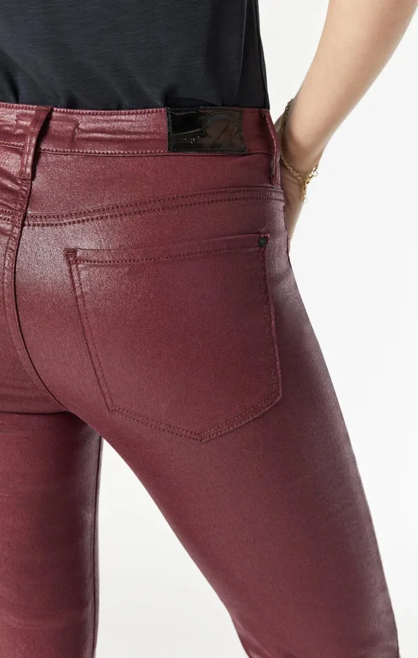 Maria Slit Hem Flare In Bordo Jeather Women Mavi Jeans Pants Maria Slit Hem Flare In Bordo Jeather Women Mavi Jeans Pants