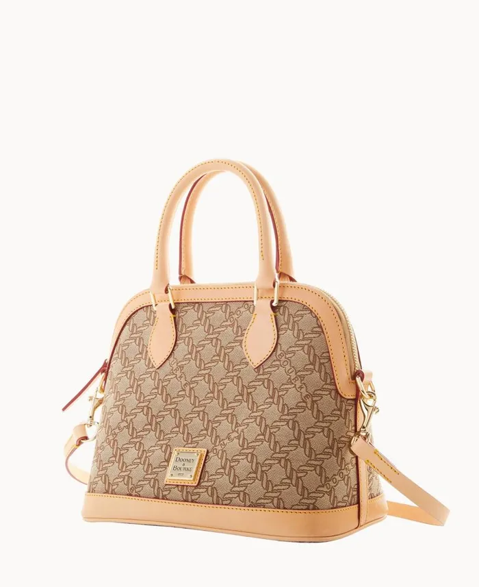 Maritime Satchel Brown Woman Dooney and Bourke Satchels Maritime Satchel Brown Woman Dooney and Bourke Satchels
