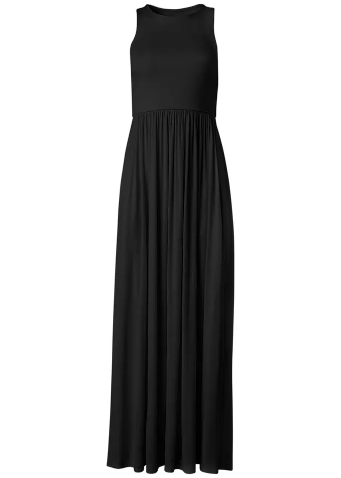 MAXI DRESS WITH POCKETS Black Women VENUS Casual Dresses