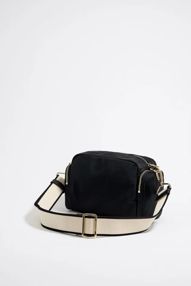 Medium Black Nylon Crossbody Bag Black Women Bimba Y Lola Crossbody Bags Medium Black Nylon Crossbody Bag Black Women Bimba Y Lola Crossbody Bags