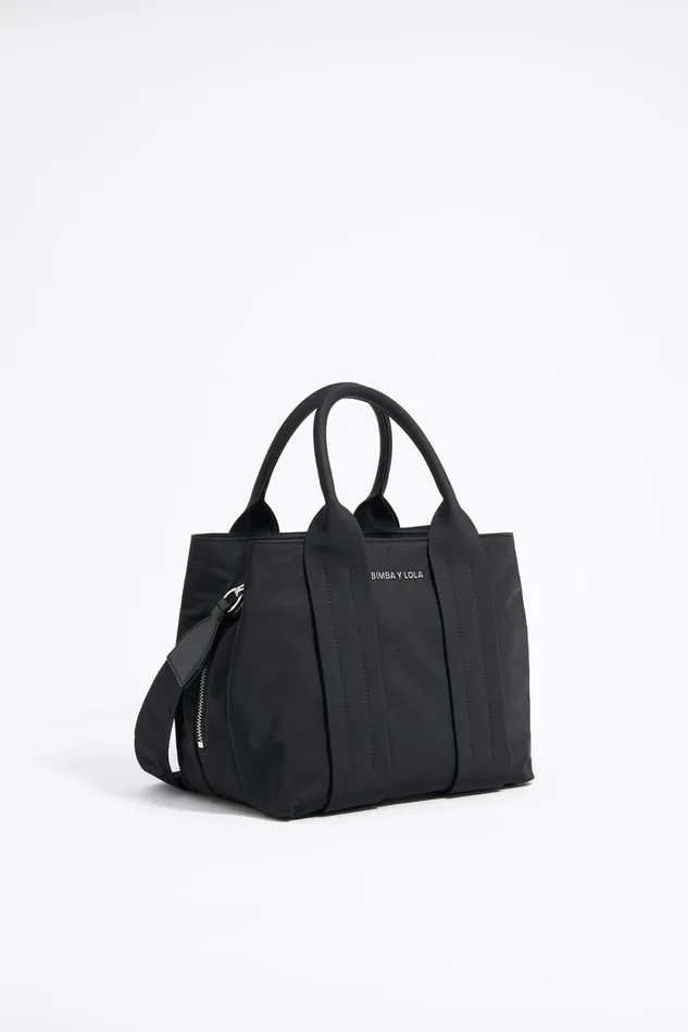 Medium Black Nylon Handbag Black Women Bimba Y Lola Crossbody Bags