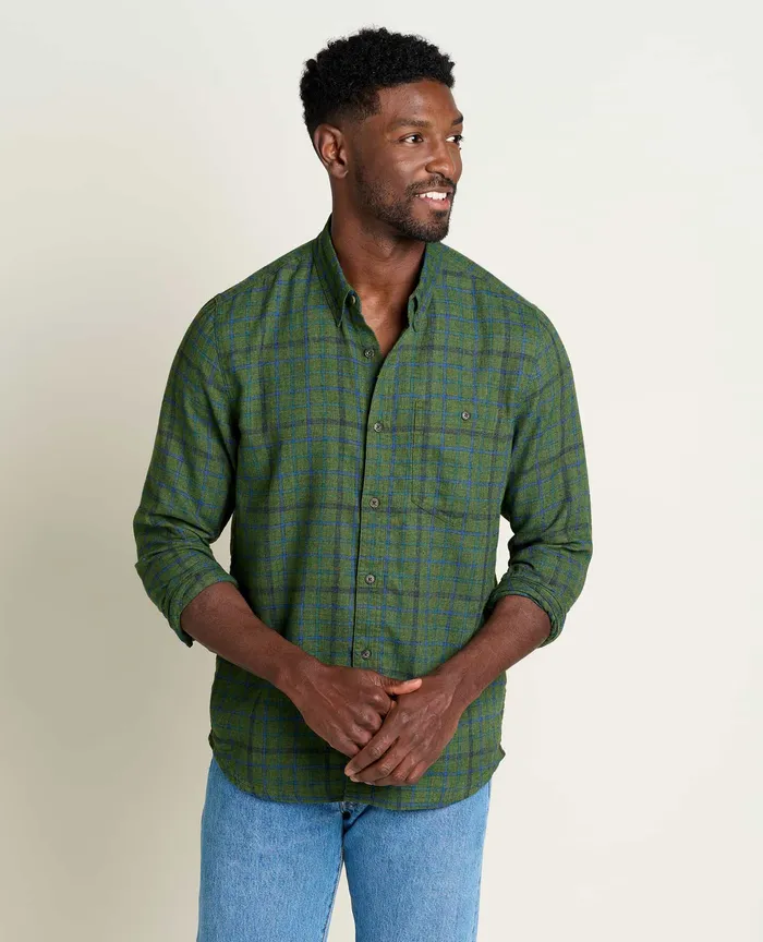 Men8217s Airsmyth Long Sleeve Shirt Chive Shirts ToadandCo