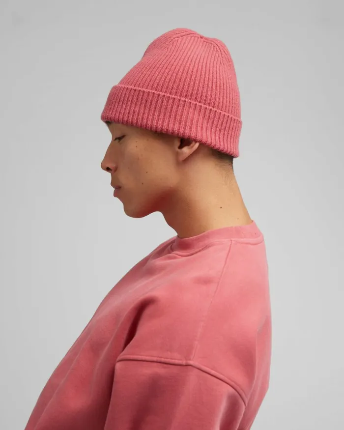 Men Beanies Colorful Standard Merino Wool Beanie Stone Blue
