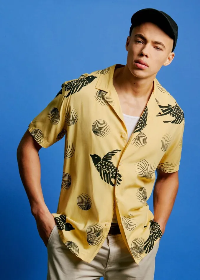 Men Ben Sherman Archive Print Shirts B By Bird Print Shirt Men Ben Sherman Archive Print Shirts B By Bird Print Shirt