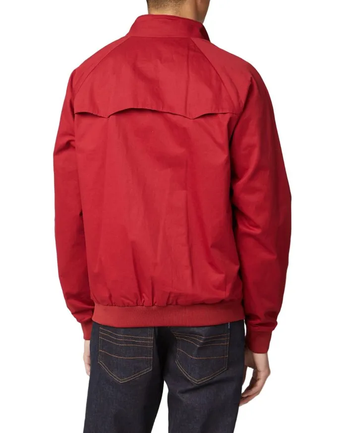 Men Ben Sherman Harrington Jackets Signature Harrington Jacket 8211 Red