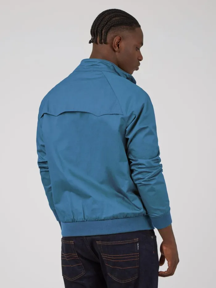 Men Ben Sherman Harrington Jackets Signature Harrington Jacket 8211 Wedgewood Blue