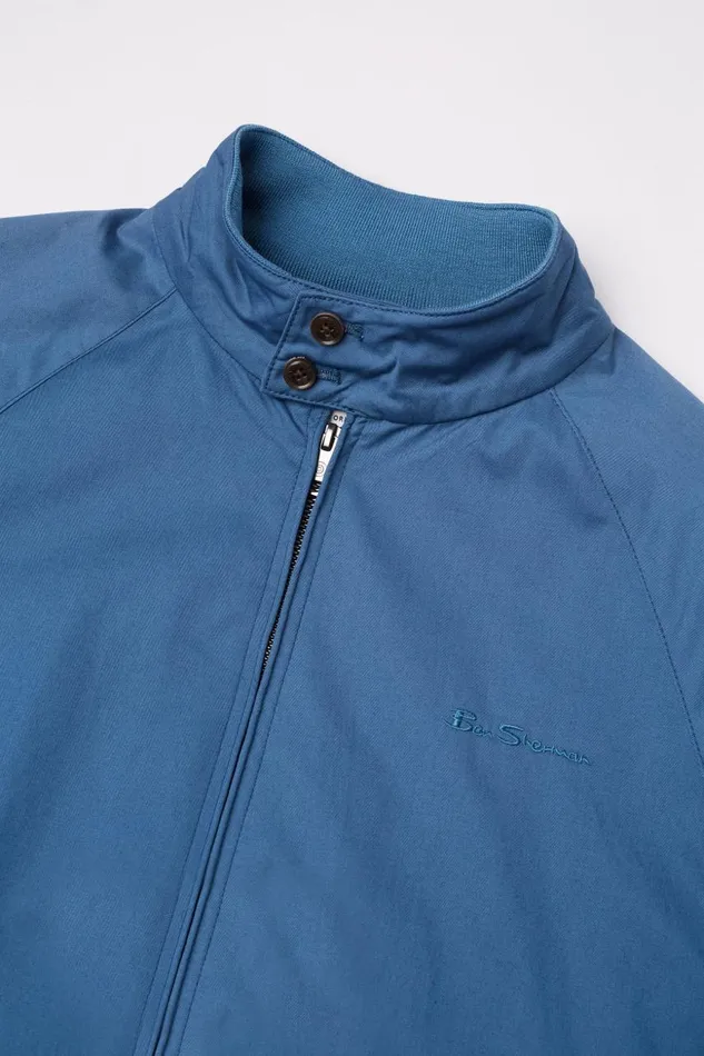 Men Ben Sherman Harrington Jackets Signature Harrington Jacket 8211 Wedgewood Blue