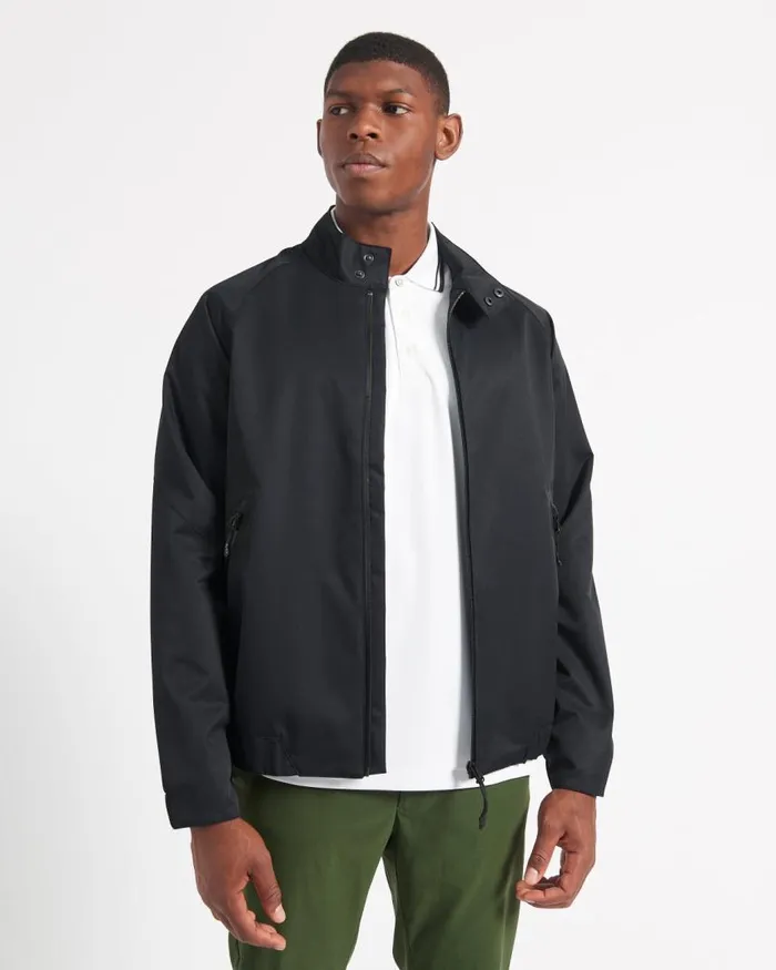 Men Ben Sherman Harrington Jackets Waterproof Harrington Jacket 8211 Black