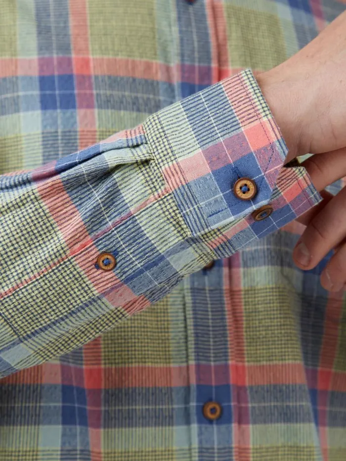 Men Ben Sherman Heritage Check Shirts Pastel Check Seersucker LongSleeve Shirt Men Ben Sherman Heritage Check Shirts Pastel Check Seersucker LongSleeve Shirt