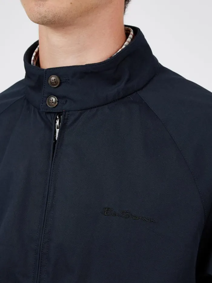 Men Ben Sherman Jackets and Outerwear Signature Harrington Jacket 8211 Dark Navy
