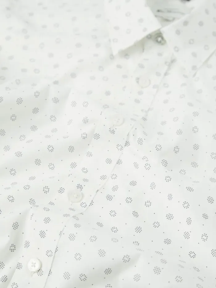 Men Ben Sherman Long Sleeve Shirts Scattered Spot Print LongSleeve Shirt 8211 Ivory Men Ben Sherman Long Sleeve Shirts Scattered Spot Print LongSleeve Shirt 8211 Ivory
