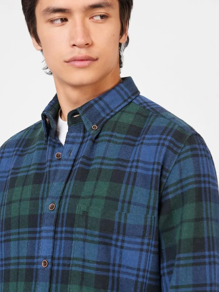 Men Ben Sherman Long Sleeve Shirts Signature Tartan Check Shirt 8211 Fraser Green Men Ben Sherman Long Sleeve Shirts Signature Tartan Check Shirt 8211 Fraser Green