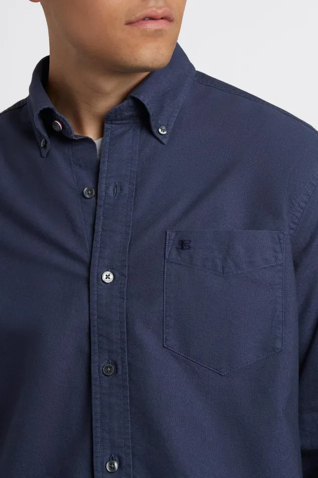 Men Ben Sherman Oxford Shirts Beatnik Oxford Garment Dye Shirt 8211 Indigo