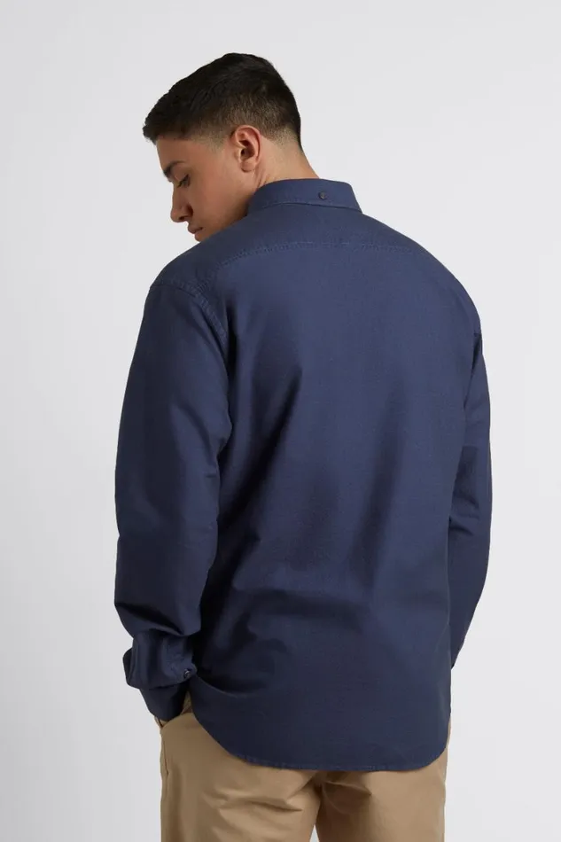 Men Ben Sherman Oxford Shirts Beatnik Oxford Garment Dye Shirt 8211 Indigo