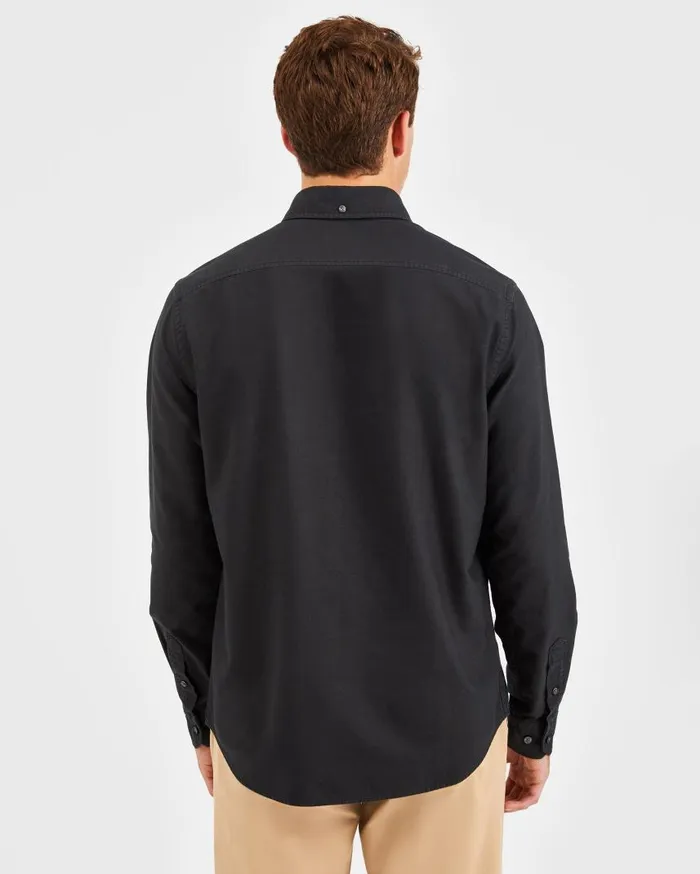 Men Ben Sherman Oxford Shirts Beatnik Oxford Garment Dye Shirt 8211 Washed Black