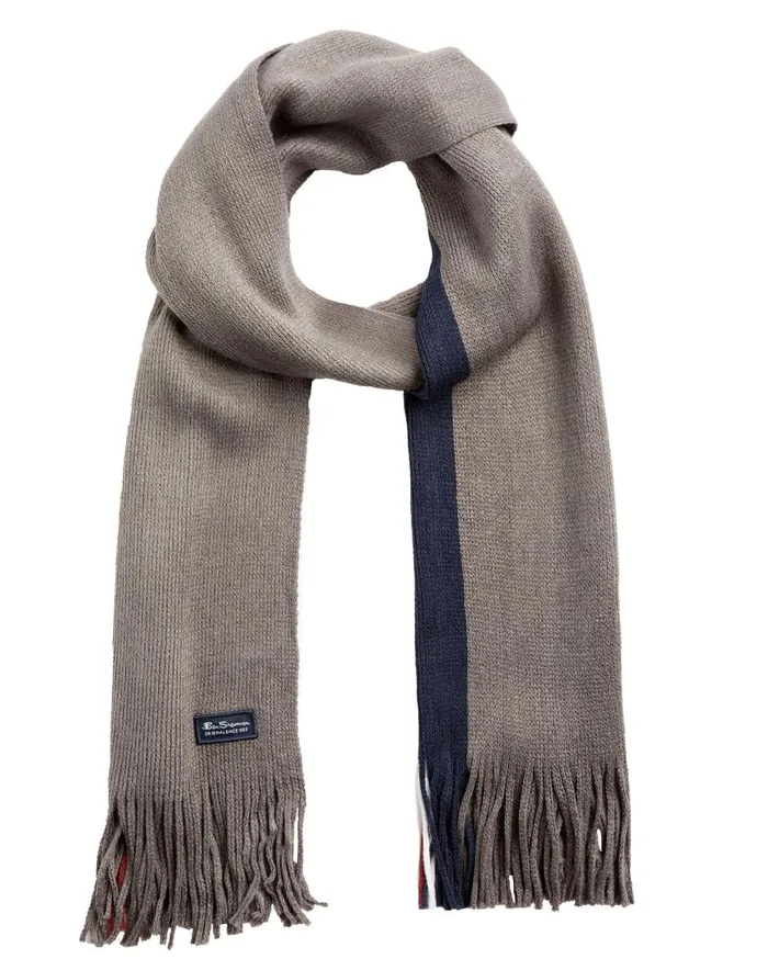 Men Ben Sherman Scarves and Cold Weather Rochelle Knit Scarf 8211 Mod Stripe