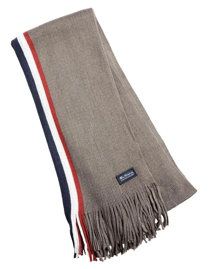 Men Ben Sherman Scarves and Cold Weather Rochelle Knit Scarf 8211 Mod Stripe