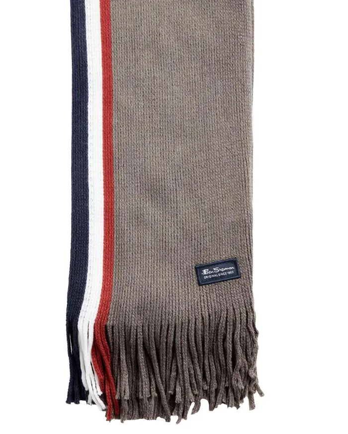 Men Ben Sherman Scarves and Cold Weather Rochelle Knit Scarf 8211 Mod Stripe