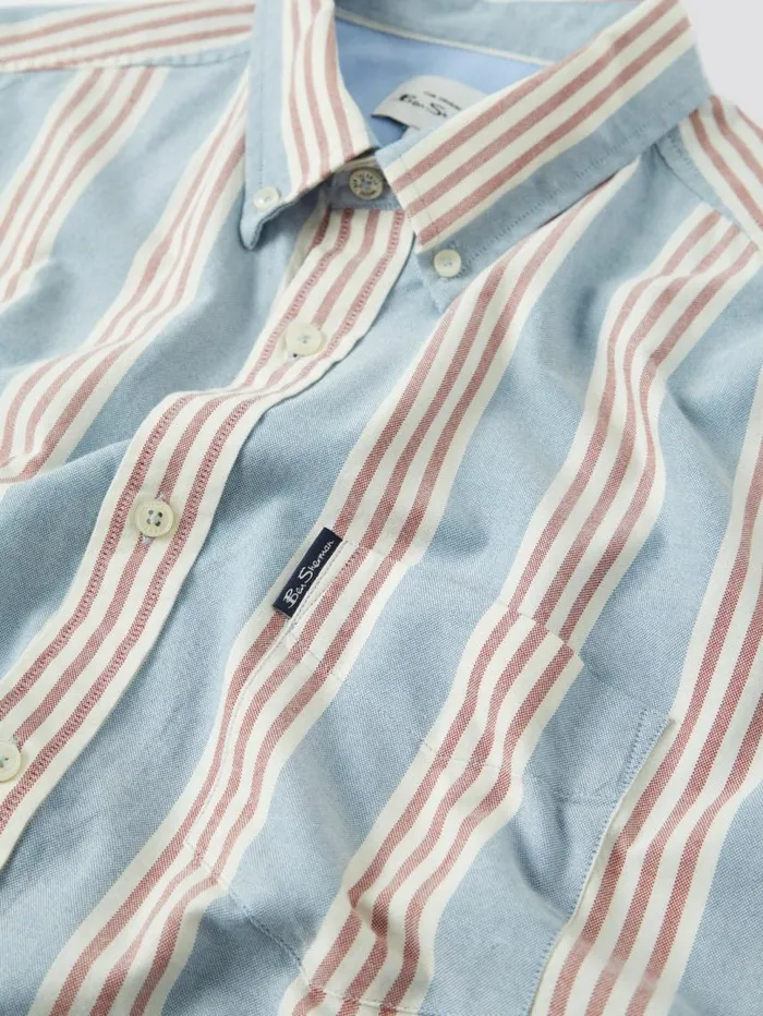 Men Ben Sherman Short Sleeve Shirts Ivy Block Stripe ShortSleeve Shirt Men Ben Sherman Short Sleeve Shirts Ivy Block Stripe ShortSleeve Shirt