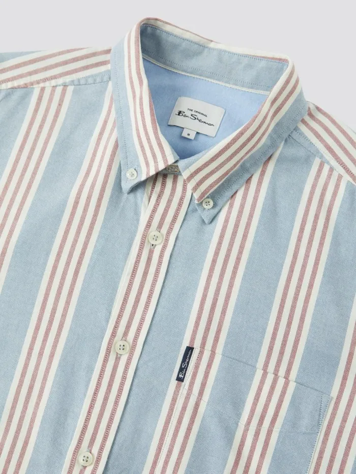 Men Ben Sherman Short Sleeve Shirts Ivy Block Stripe ShortSleeve Shirt Men Ben Sherman Short Sleeve Shirts Ivy Block Stripe ShortSleeve Shirt