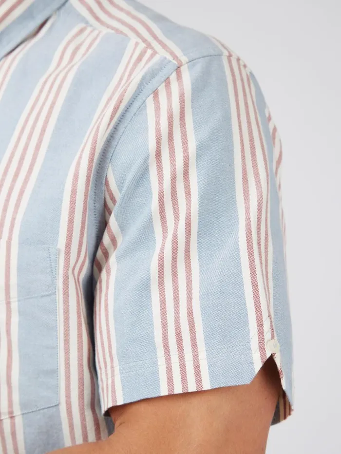 Men Ben Sherman Short Sleeve Shirts Ivy Block Stripe ShortSleeve Shirt Men Ben Sherman Short Sleeve Shirts Ivy Block Stripe ShortSleeve Shirt