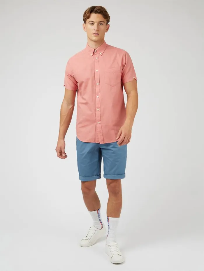 Men Ben Sherman Short Sleeve Shirts Signature Organic ShortSleeve Oxford Shirt 8211 Raspberry Men Ben Sherman Short Sleeve Shirts Signature Organic ShortSleeve Oxford Shirt 8211 Raspberry