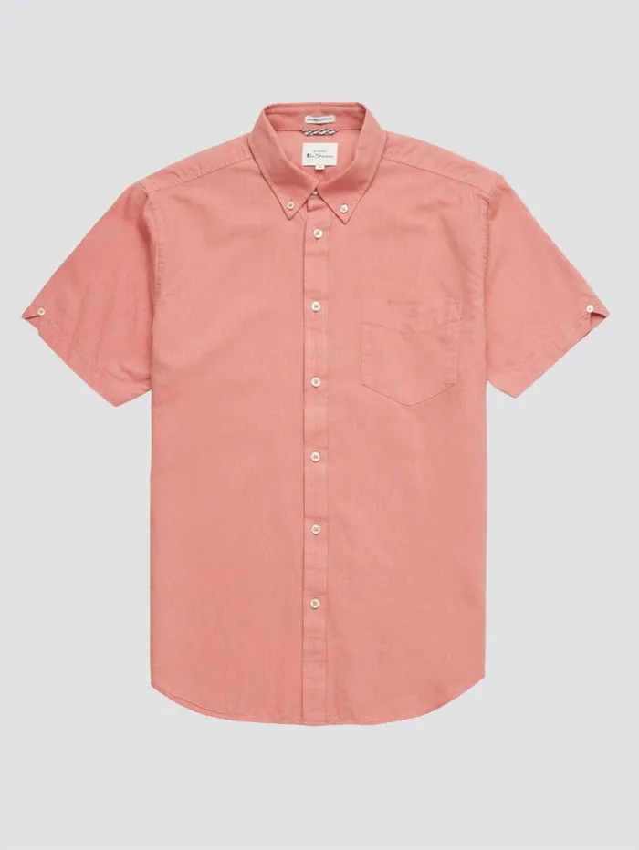 Men Ben Sherman Short Sleeve Shirts Signature Organic ShortSleeve Oxford Shirt 8211 Raspberry Men Ben Sherman Short Sleeve Shirts Signature Organic ShortSleeve Oxford Shirt 8211 Raspberry