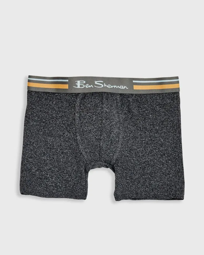 Men Ben Sherman Underwear 4Pack Microfiber Boxer Briefs 8211 BlackRedGreyBlue
