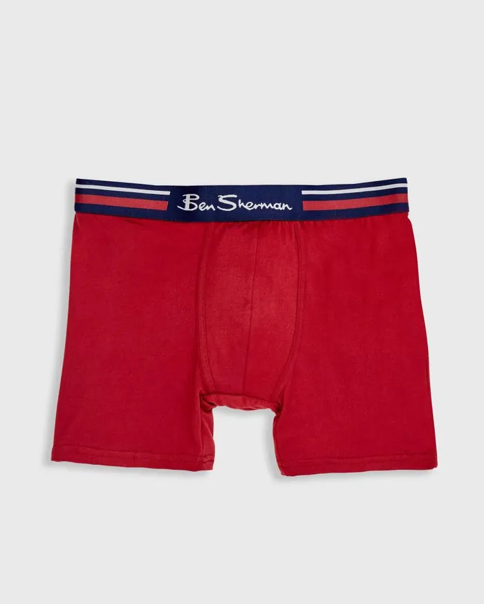 Men Ben Sherman Underwear 4Pack Microfiber Boxer Briefs 8211 BlackRedGreyBlue