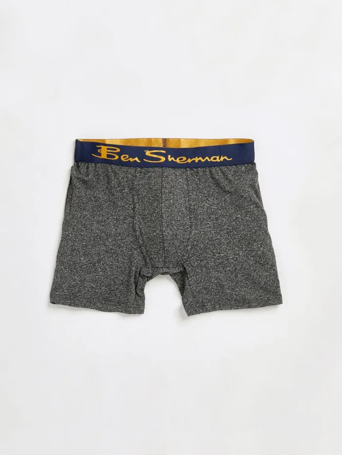 Men Ben Sherman Underwear 4Pack Microfiber Boxer Briefs 8211 NavyRedGrey