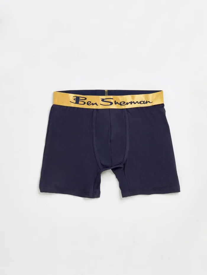 Men Ben Sherman Underwear 4Pack Microfiber Boxer Briefs 8211 NavyRedGrey