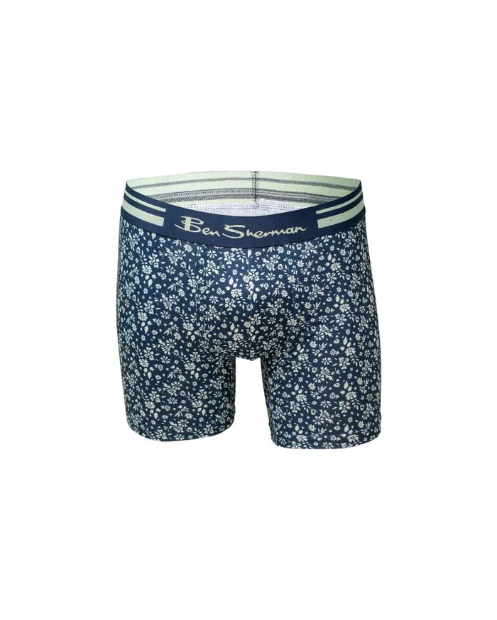 Men Ben Sherman Underwear 4Pack Microfiber Print and Solid NoFly Boxer Briefs 8211 Multi