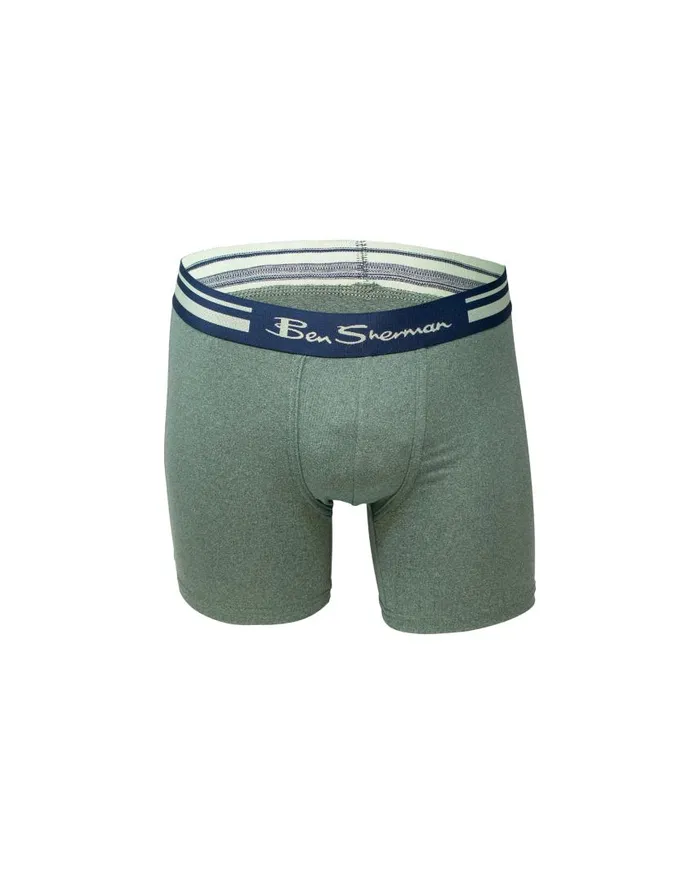 Men Ben Sherman Underwear 4Pack Microfiber Print and Solid NoFly Boxer Briefs 8211 Multi