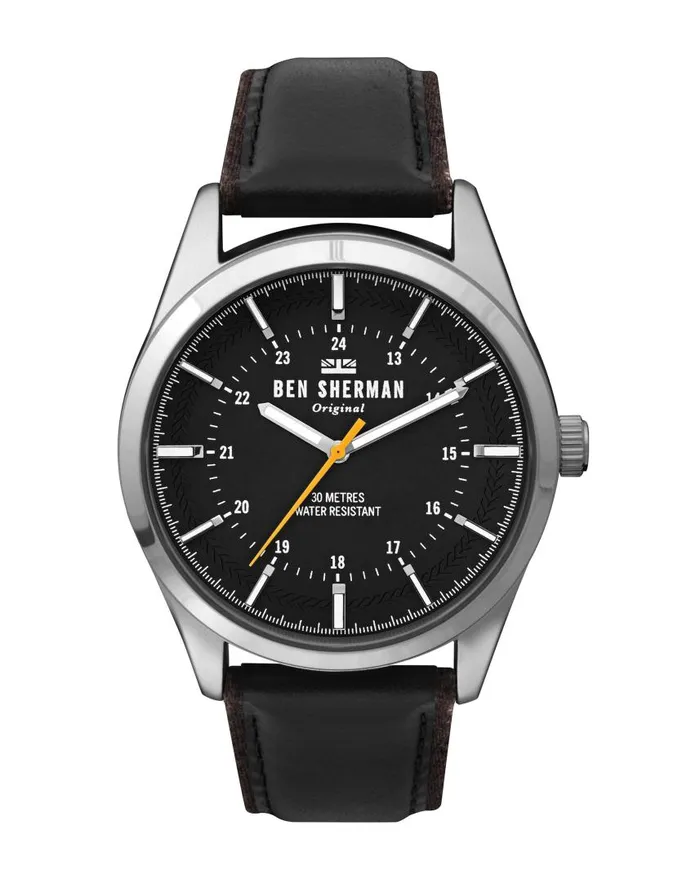 Men Ben Sherman Watches Spitalfields Outdoor Watch 8211 BlackBlackSilver