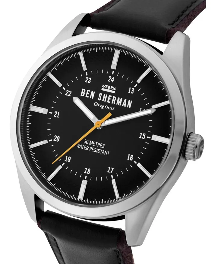 Men Ben Sherman Watches Spitalfields Outdoor Watch 8211 BlackBlackSilver