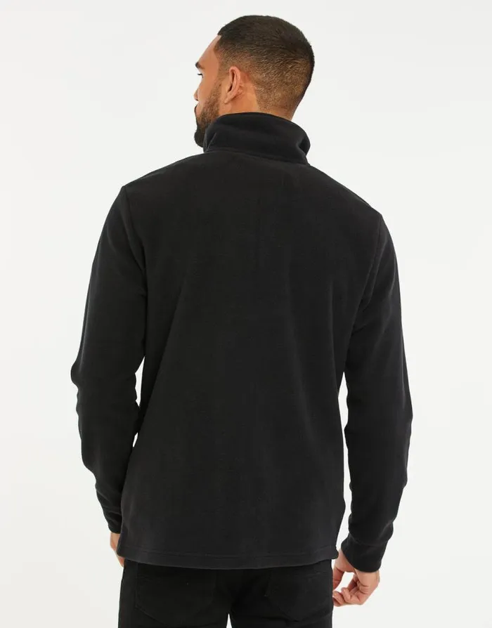 Men Black Onion Quilted Quarter Zip Fleece Threadbare Quarter Zips Men Black Onion Quilted Quarter Zip Fleece Threadbare Quarter Zips